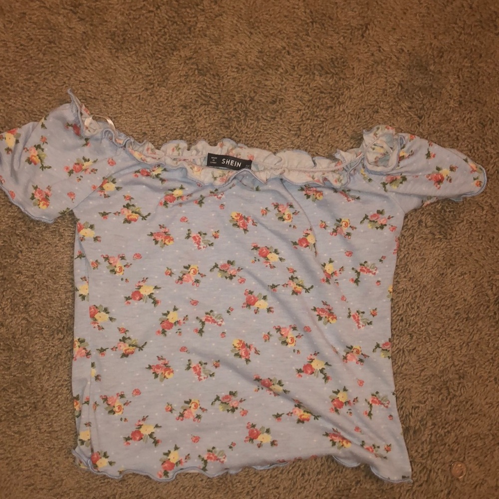 Off the shoulder floral top
